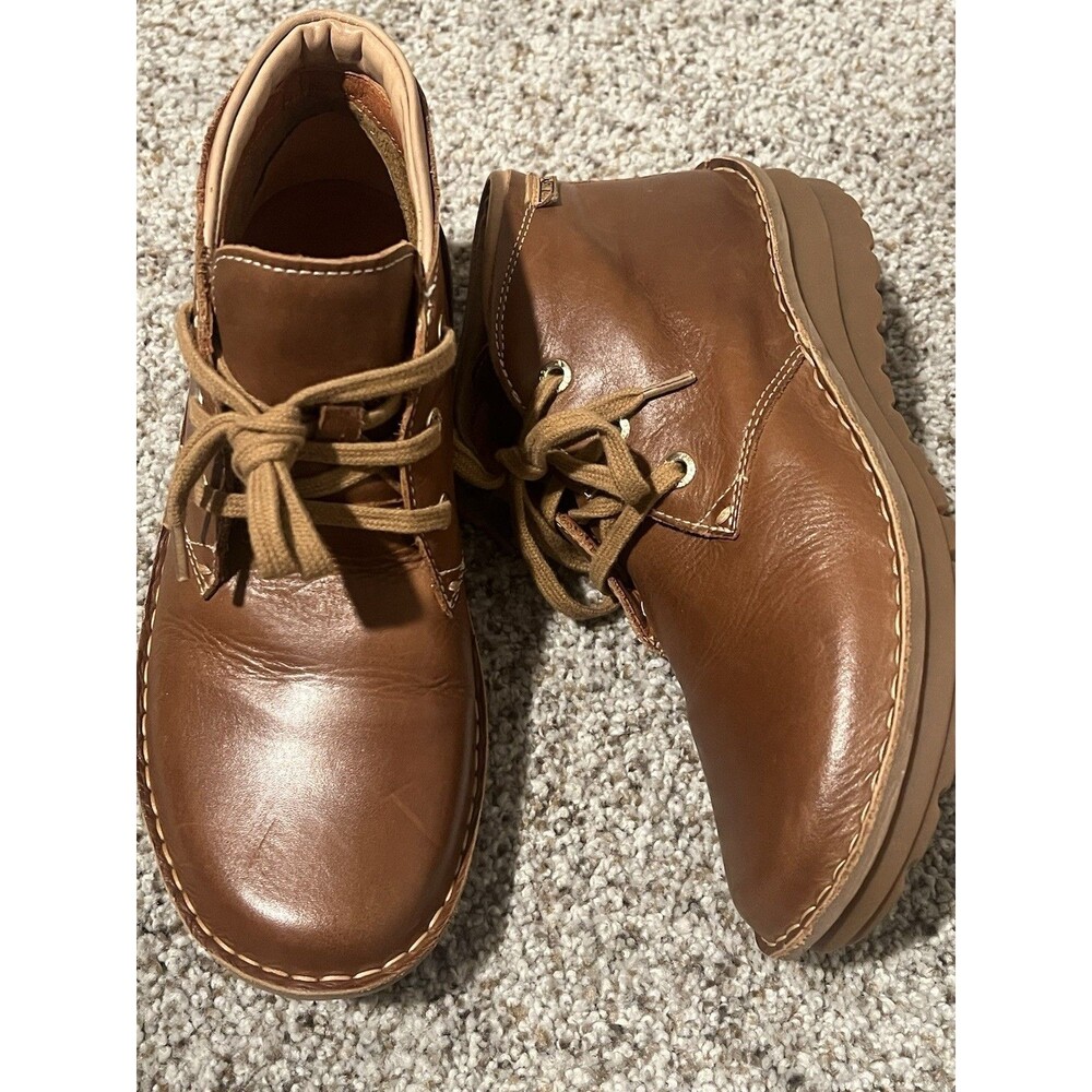 Pikolinos Ankle Boots Women’s Size 37 EU Brown Leather Lace Up Casual Shoes